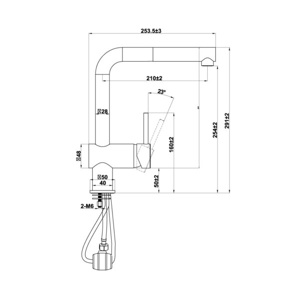 Vòi rửa chén Hafele HT21-GH1P254 577.55.290