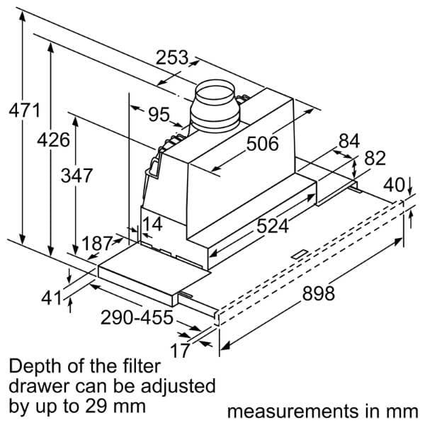 Máy hút mùi Bosch DFS097A51B