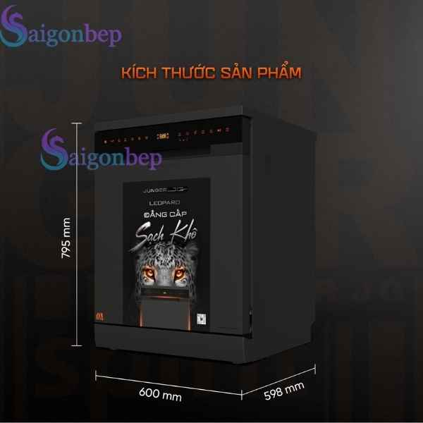 Máy rửa chén Junger JG Leopard DWJ-183-VG