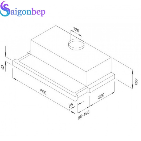 Máy hút mùi âm tủ Malloca K1506 TC