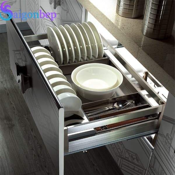 Giá bát đĩa inox hộp Eurogold EUI133.700