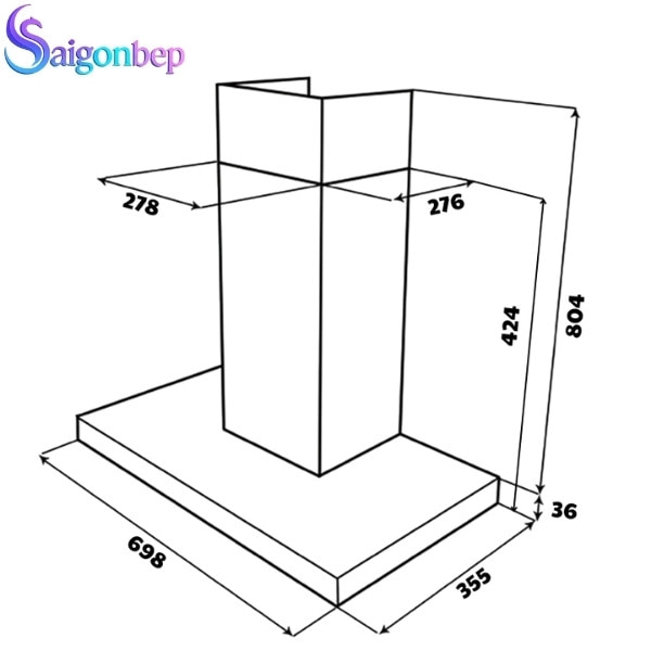 Máy hút mùi GrandX GX H70T78B/G