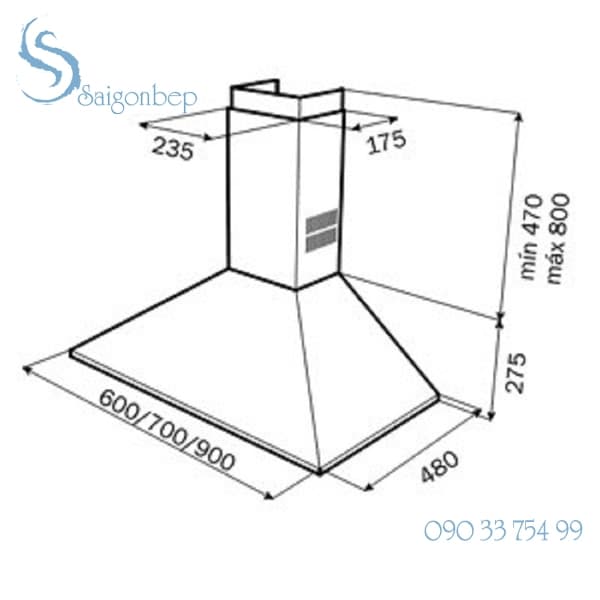 Máy hút mùi Teka DBB-60