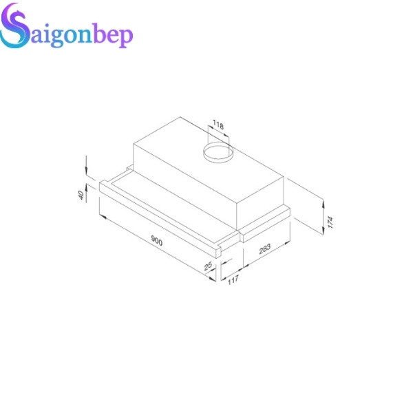Máy hút mùi âm tủ Malloca K1509 TC