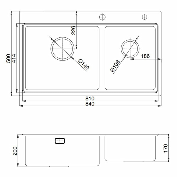 Chậu rửa bát Kluger KW8211S–S84