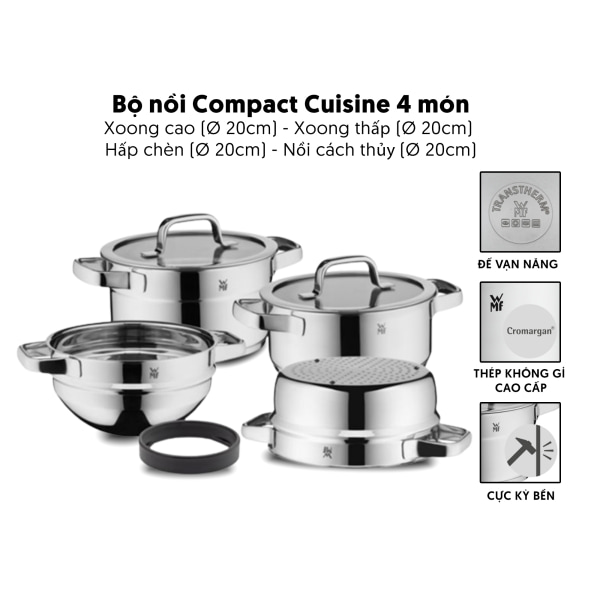 Bộ nồi từ 4 món WMF Compact Cuisine 0790046380