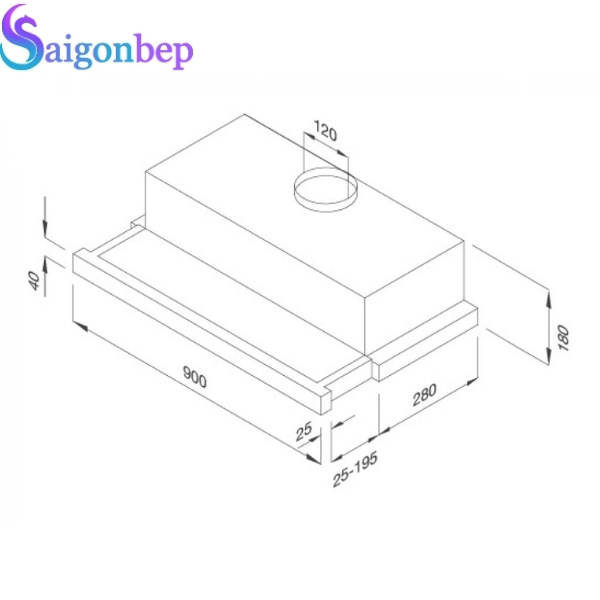 Máy hút mùi âm tủ Malloca K1509