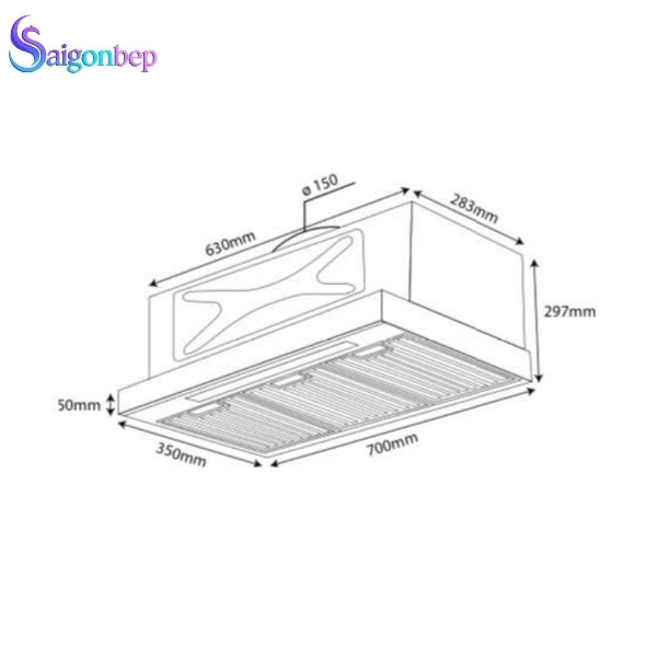 Máy hút mùi Kocher Turbo Smart 3D X3D-350D