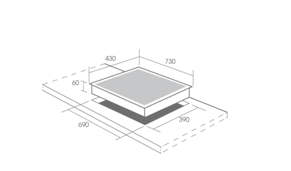 Bếp từ 2 vùng nấu Canzy CZ-ML222SG