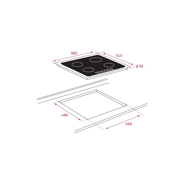 Bếp từ 3 vùng nấu Teka ITF 65320 BK MSP