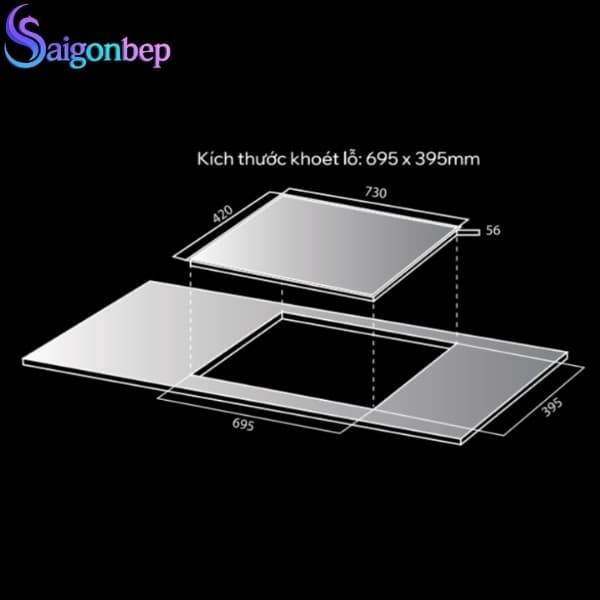 Bếp từ 2 vùng nấu Kocher X-NANO 6