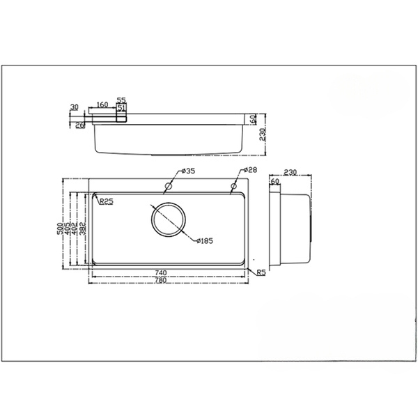 Chậu rửa bát Kluger KF7850FS Plus
