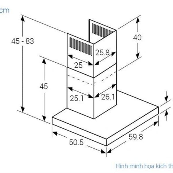 Máy hút mùi áp tường Bosch DWB67BK61T
