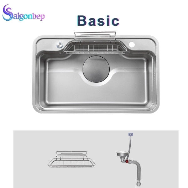 Chậu rửa bát 1 hố Kluger KF7848FS–S78