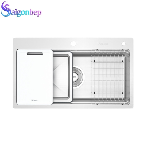 Chậu rửa bát 1 hố Konox Workstation Sink KN8751TS Dekor