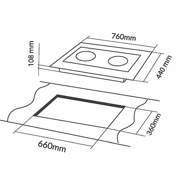 Bếp gas âm EUROSUN EU-GA205S