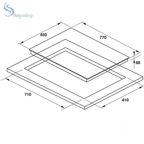 Bếp từ 2 vùng nấu Hafele HC-I772D 536.61.645