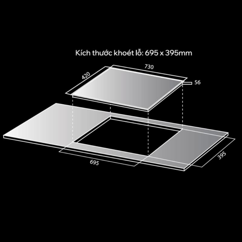 Bếp từ 2 vùng nấu Kocher X-NANO 7