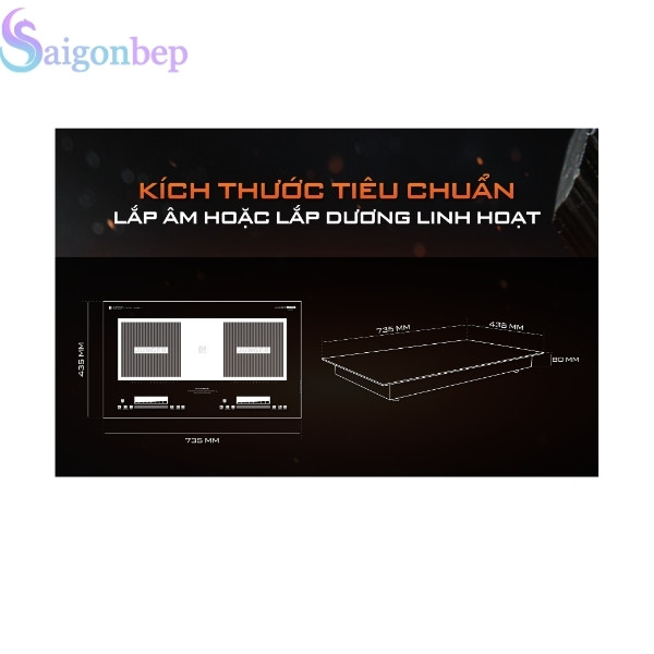 Bếp từ đôi Junger JG CEJ-225