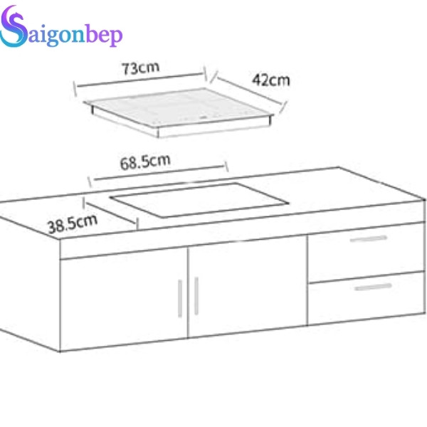 Bếp từ đôi Mifa VA04