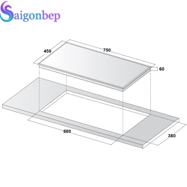 Bếp từ đôi Mifa VA08