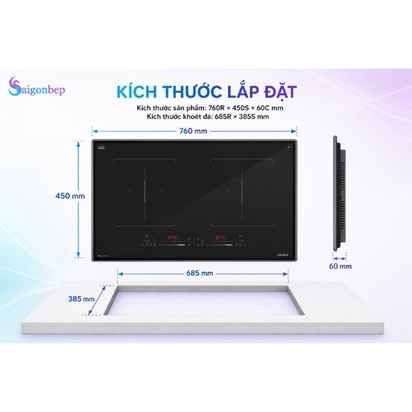 Bếp Từ GrandX GX IH785Titan