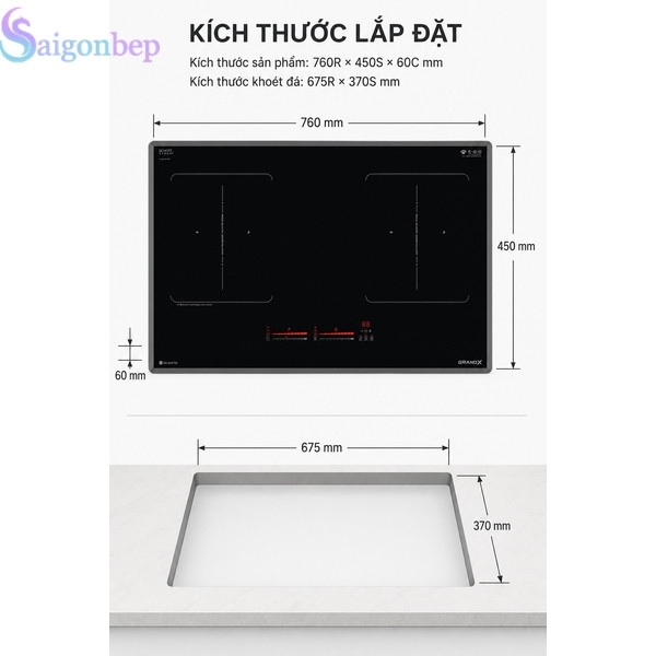 Bếp từ GrandX IH977G