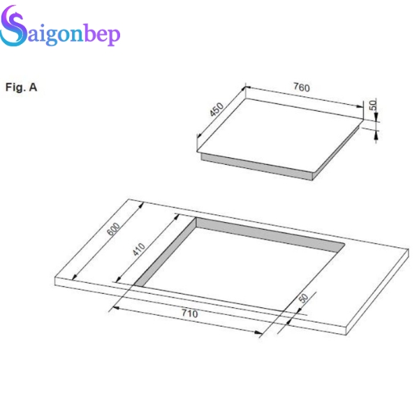Bếp từ Hafele 2 vùng nấu HC-IS772EA 535.02.222