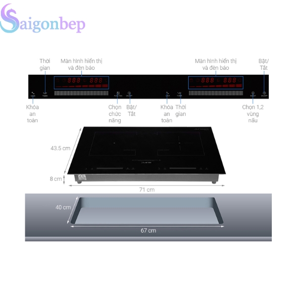 Bếp từ hồng ngoại Junger SIS-66
