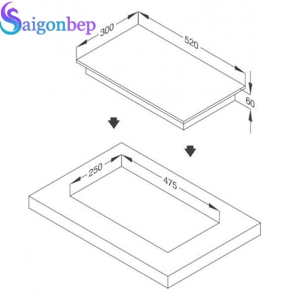 Bếp từ Malloca Domino MDH-02I