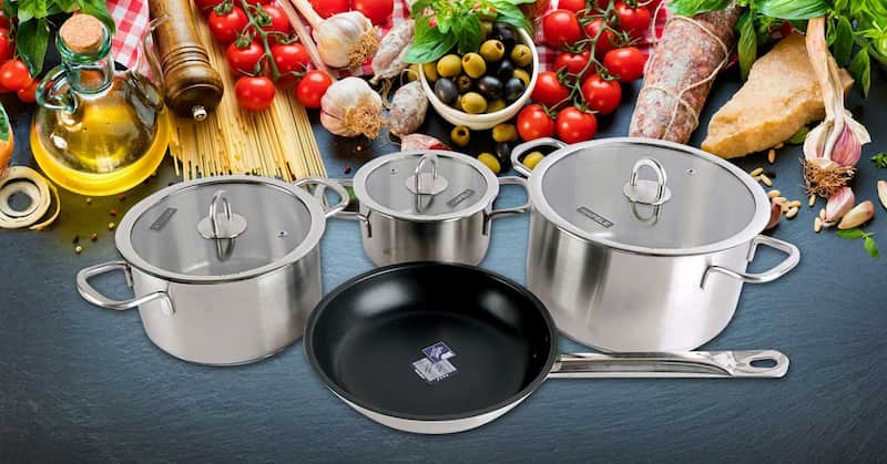 Bộ nồi chảo bếp từ Hafele 531.08.001