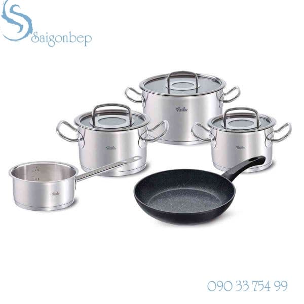 Bộ nồi 4 món Fissler Original Pro kèm chảo Fissler Stardust