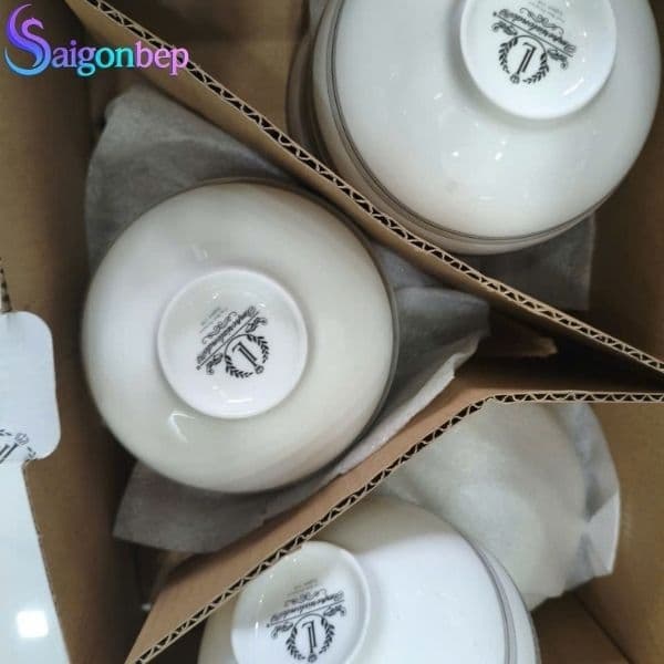Bộ tô, chén, đĩa sứ xương cao cấp nhập khẩu London (50 món)