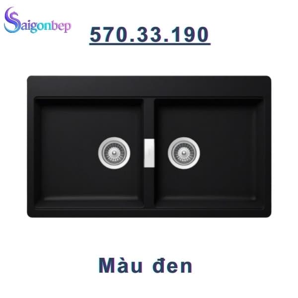 Chậu rửa bát đá Hafele HS20-GKN2S90