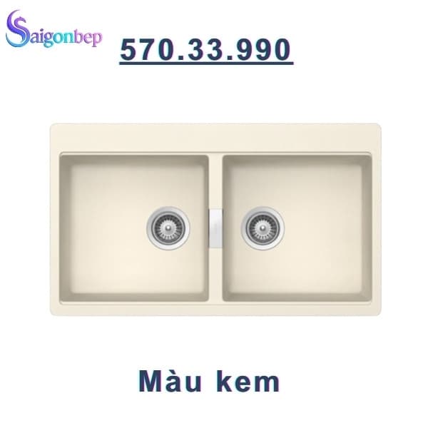 Chậu rửa bát đá Hafele HS20-GKN2S90