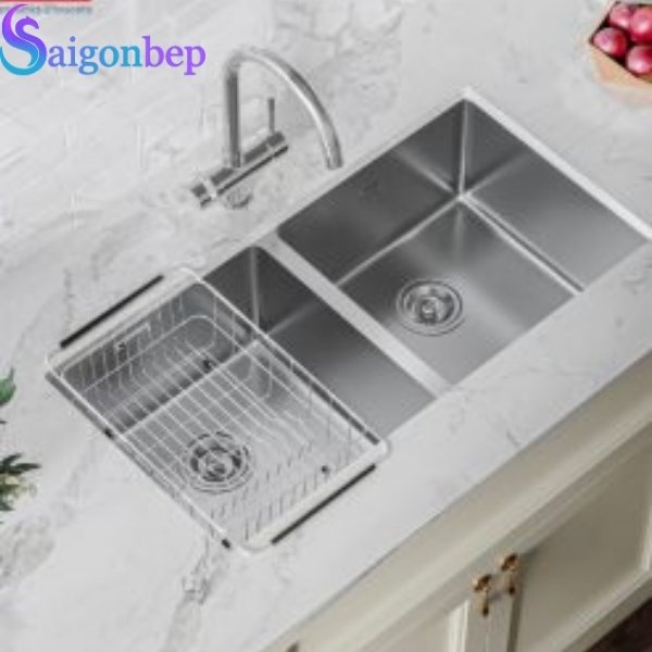 Chậu rửa bát 2 hố Konox Undermount Sink Cube 8744DU