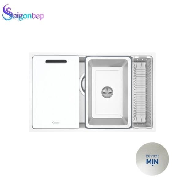 Chậu rửa bát inox 1 hố Konox TARI 7648SR/SM