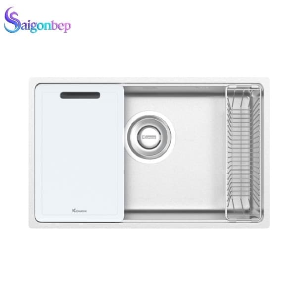 Chậu rửa bát inox 1 hố Konox TARI 7648SR/SM