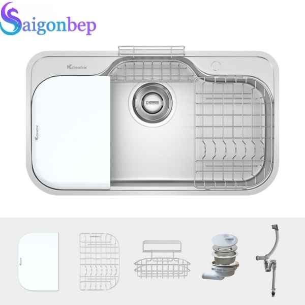 Chậu rửa bát 1 hố Konox TARI 9051SR Basic