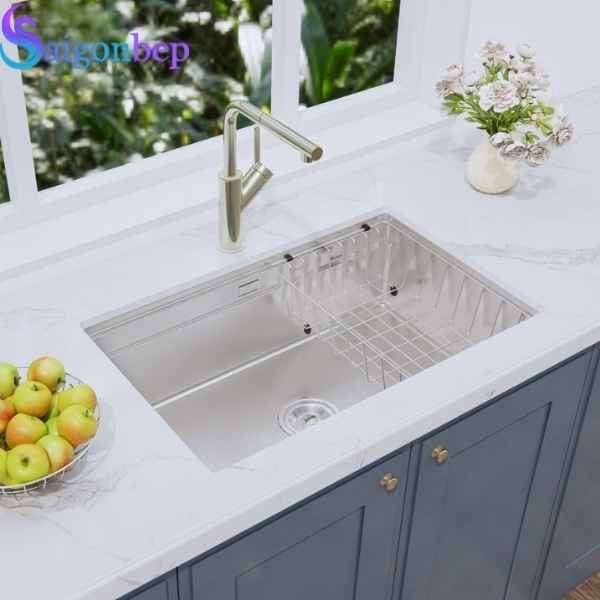 Chậu rửa bát Inox 1 hố Konox KN7044SU Dekor