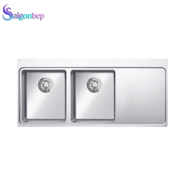 Chậu rửa bát 2 hố Konox có cánh Turkey Sink Miro 1160