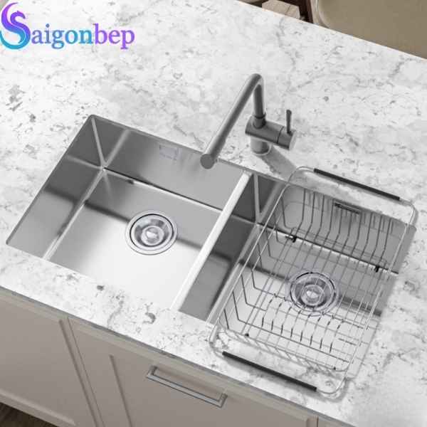 Chậu rửa bát Konox Inox 2 hố Turkey Sink Vigo 8644