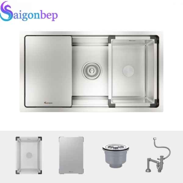 Chậu rửa bát Konox 1 hố Konox KN8146SU Dekor Full