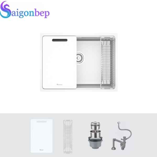 Chậu rửa bát bề mặt mịn Tari 6448SM