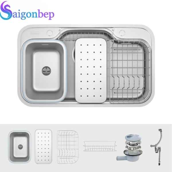 Chậu rửa bát chống xước Konox Dekor 8048SU