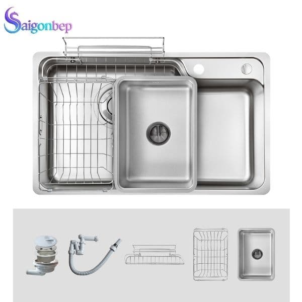 Chậu rửa bát Kluger KH8048SL Plus