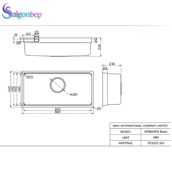 Chậu rửa bát Kluger KU8844FS