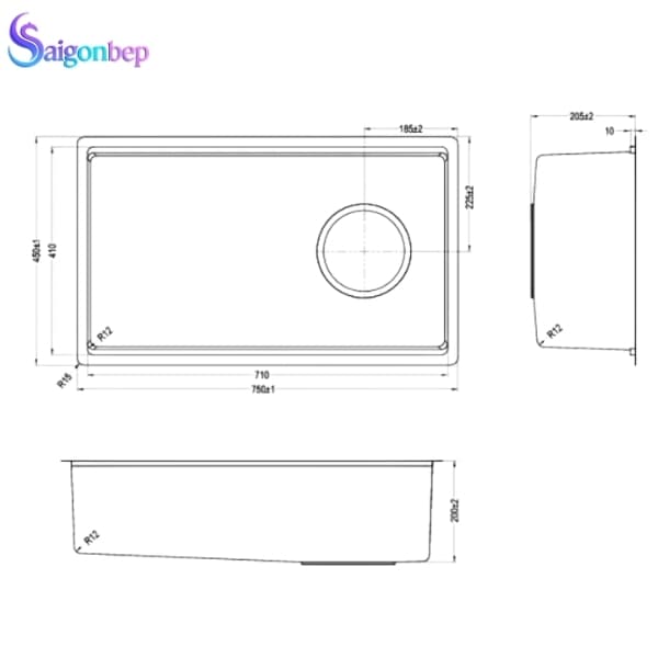 Chậu rửa bát Kluger KY7545SL Plus