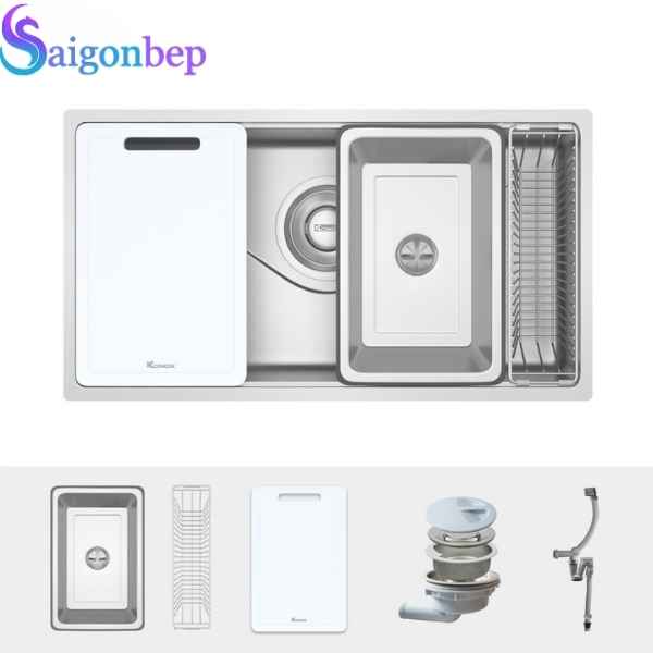 Chậu rửa bát 1 hố Konox Tari 8748SR Basic