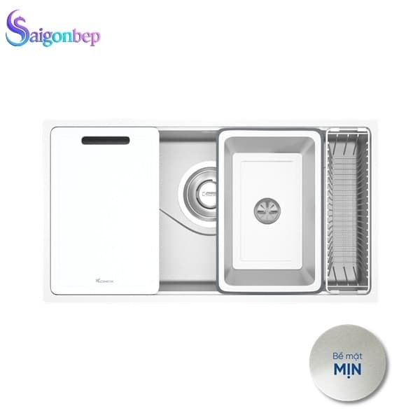 Chậu rửa bát 1 hố Konox Tari 8748SR/SM Full